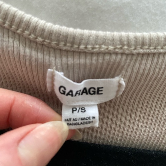 2/$20❤️ | Garage Taupe Ribbed Crop Top - Picture 3 of 4